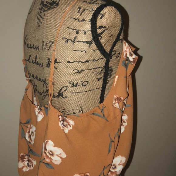 Floral print crop top/tank - Picture 6 of 6